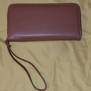 Brown Zippered Wallet